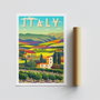 Wallity Italy - 1963 Póster A4 Decoración Hogar Oficina Arte 21 x 29.7 cm Acabado Satinado Mate